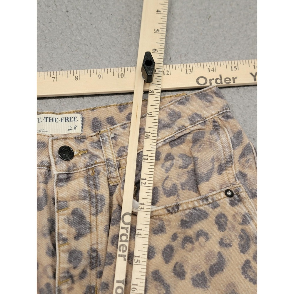 We The Free Leopard Print Jeans - Brown and Black - Picture 5 of 16
